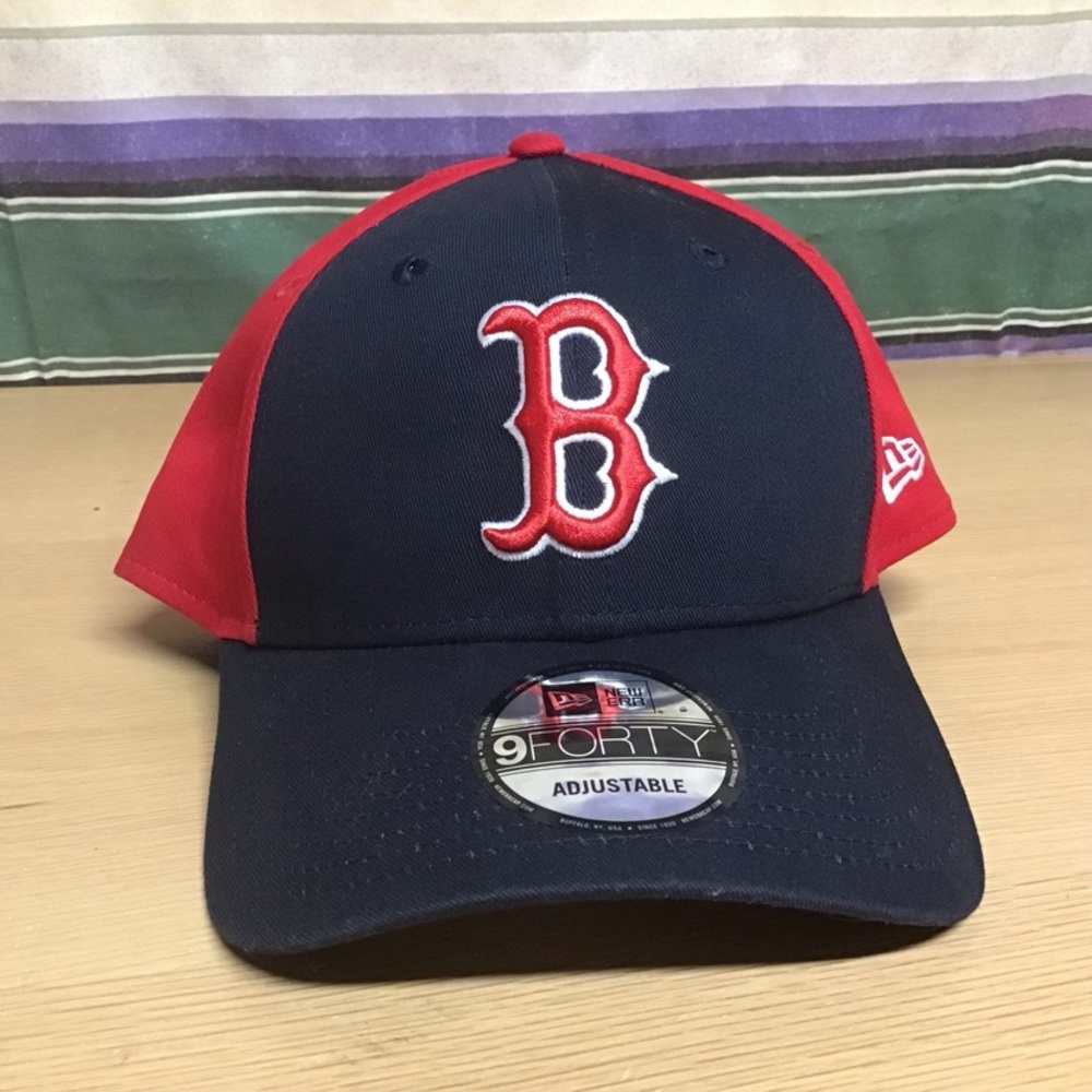 New Era MLB Boston Red Sox 9Forty Adjustable Hat Cap Red Navy-One Size Fits Most
